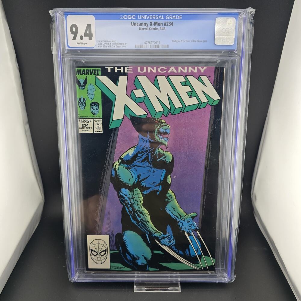 UNCANNY X-MEN #234 CGC 9.4 WP 1988 Classic Brood Wolverine Cover MCU Key Marvel